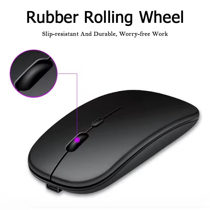 Silent Bluetooth Mouse Rechargeable Wireless Computer Laptop Optical Mouse for iPad Samsung Tablet Universal Mice Noiseless