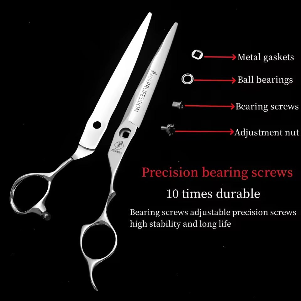 HISADA barber Scissors professional hairdressing scissors 6.0-6.5-inch VG10 material Hair cutting machine Hair cutting scissors