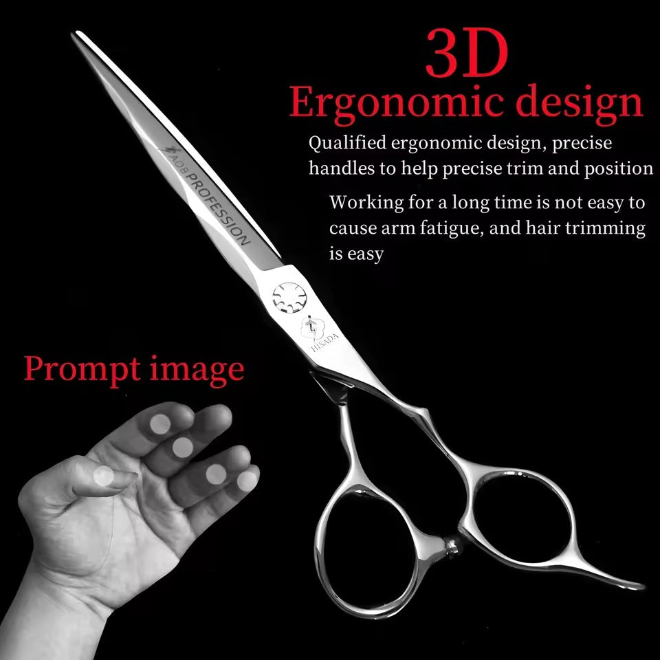 HISADA barber Scissors professional hairdressing scissors 6.0-6.5-inch VG10 material Hair cutting machine Hair cutting scissors
