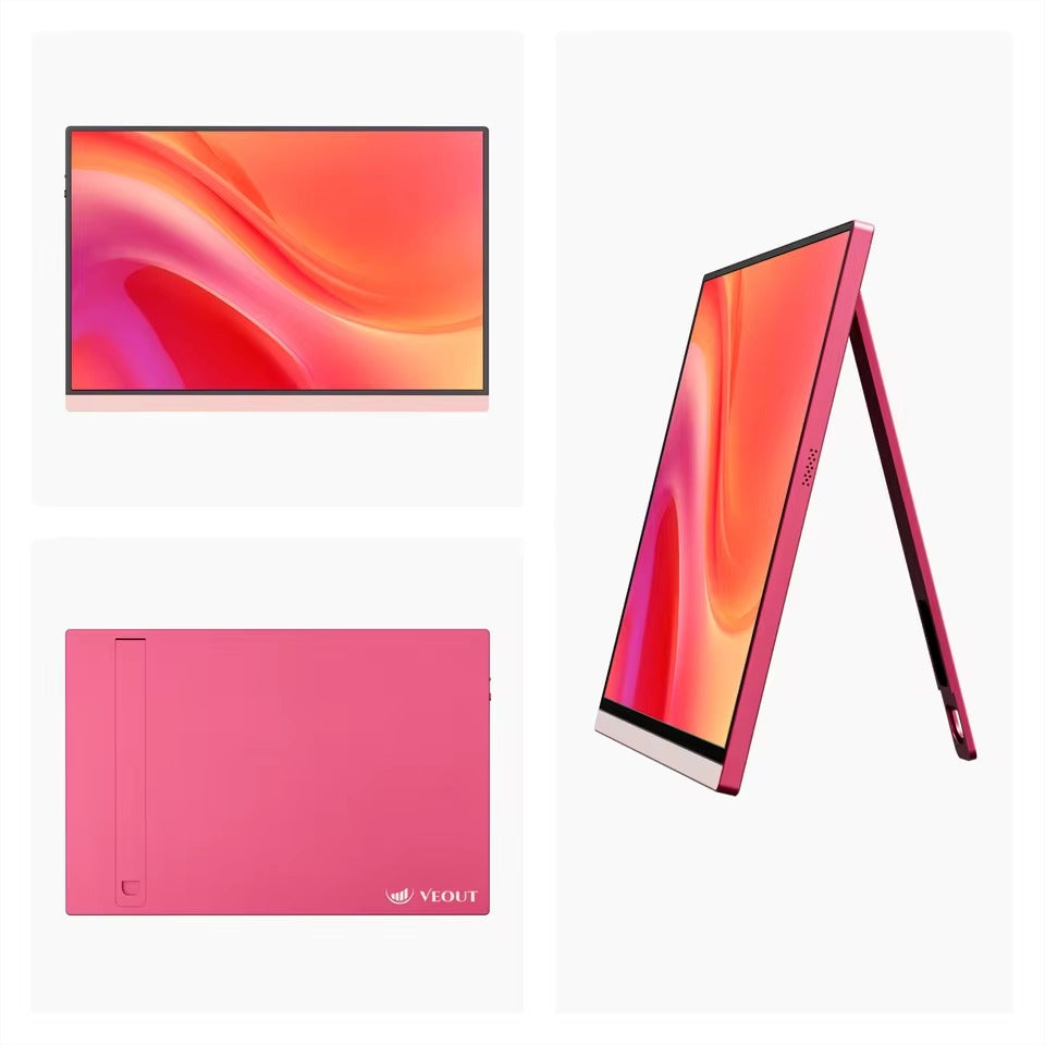 VEOUT 16-inch 60HZ Gaming Portable Monitor for Laptop, 1610 IPS 1200P Display LCD FHD External Second Computer Screen for Phone