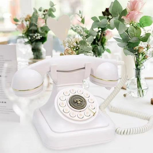 Vintage style wedding party birthday wishes collection audio message phone retro phone booth guest recording audio guests phone