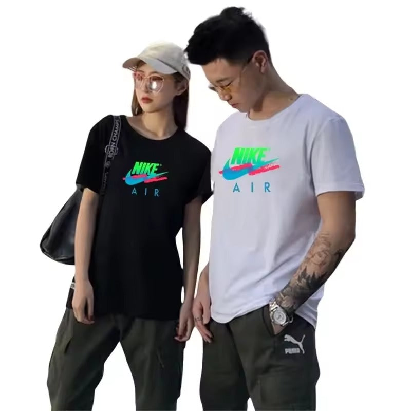 Nike 2025 Black Green Men Women T-shirts Spring Summer Breathable Comfortable Short Sleeve Casual Loose Unisex Sport Tops