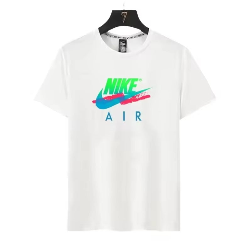 Nike 2025 Black Green Men Women T-shirts Spring Summer Breathable Comfortable Short Sleeve Casual Loose Unisex Sport Tops