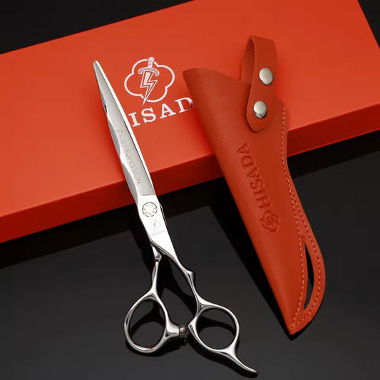 HISADA barber Scissors professional hairdressing scissors 6.0-6.5-inch VG10 material Hair cutting machine Hair cutting scissors