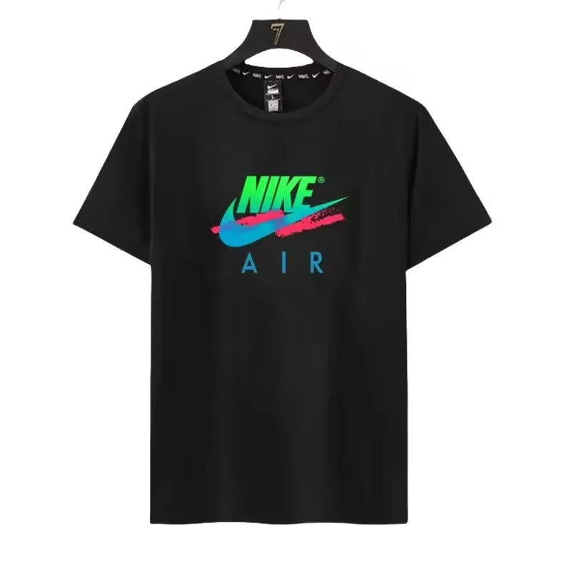 Nike 2025 Black Green Men Women T-shirts Spring Summer Breathable Comfortable Short Sleeve Casual Loose Unisex Sport Tops